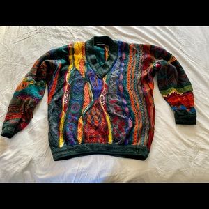 Vintage COOGI 80s men’s v neck Cosby sweater